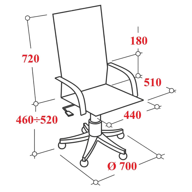 Кресло VT_Chairman 600 экопремиум черный
