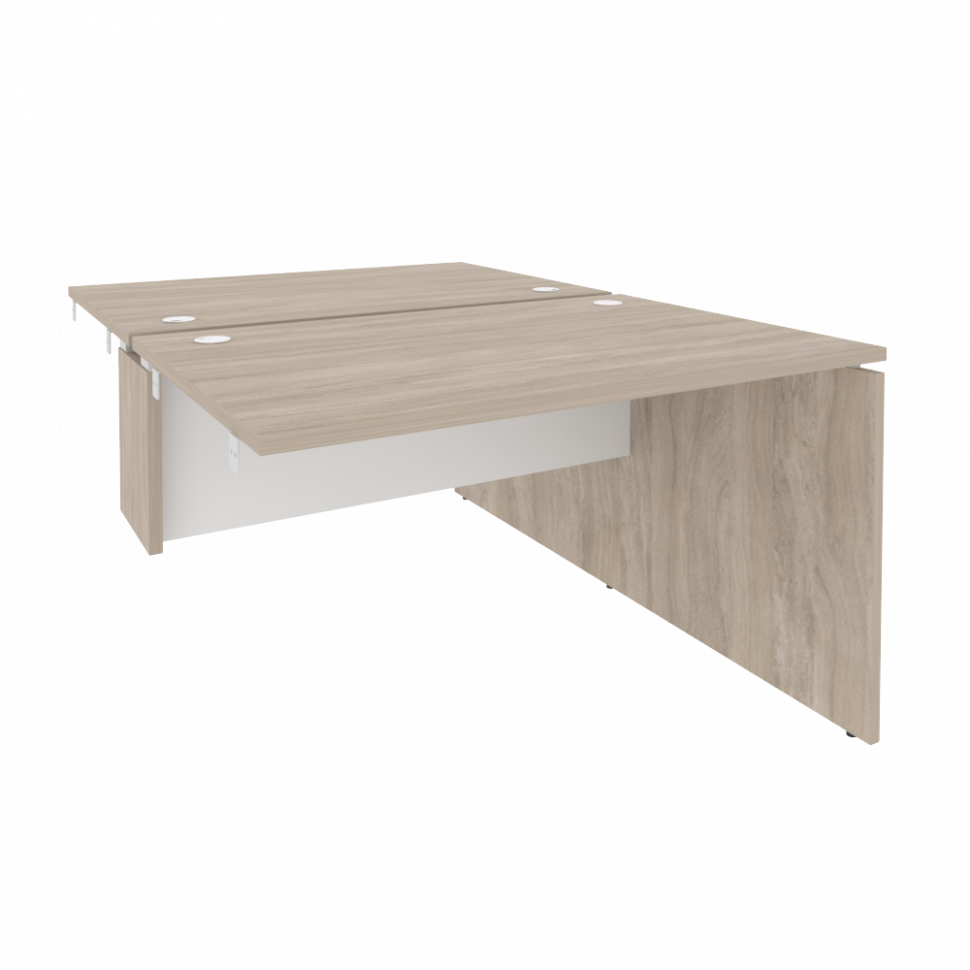 Onix Стол-приставка двойной к опорным элементам O.D.SPR-2.8 Дуб Аттик/Белый Бриллиант 1180*1635*750