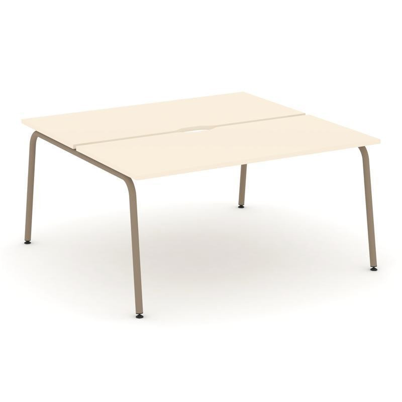 Estetica Рабочая станция 2 места ES.D.RS-2.4-VK Сатин/Металл Латте 1580*1500*750 Estetica Рабочая станция 2 места ES.D.RS-2.4-VK Сатин/Металл Латте 1580*1500*750