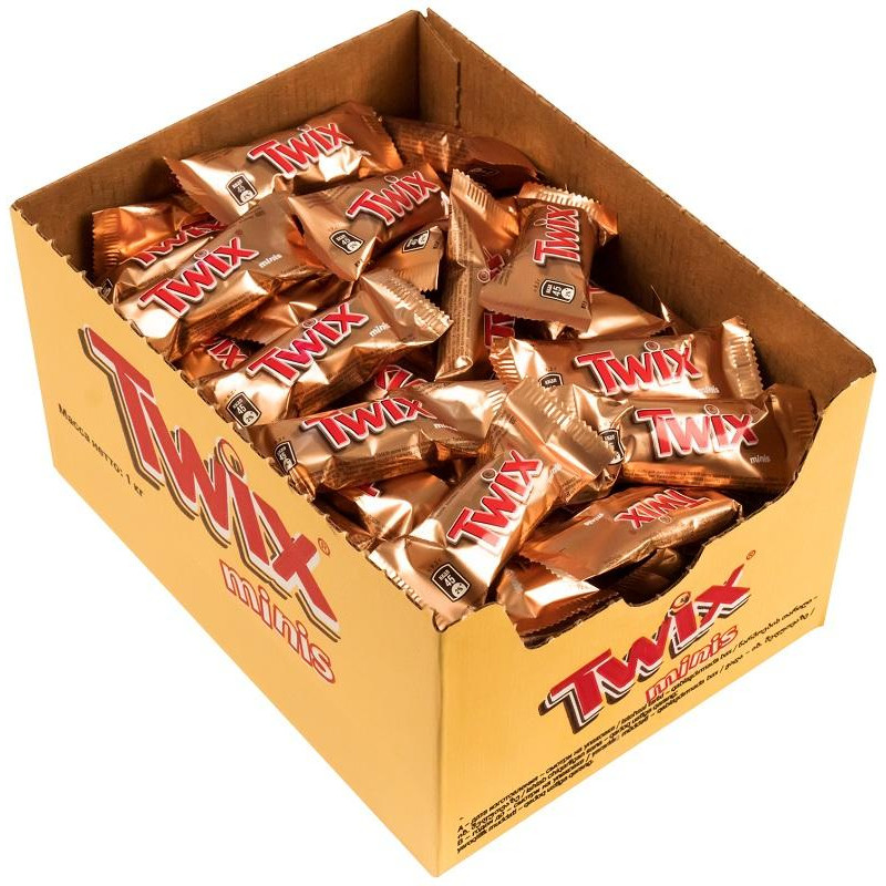 Шоколадный батончик Twix миниc, 1кг