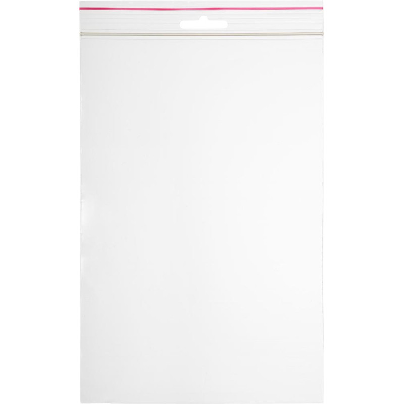 Пакет с замком (Zip Lock) с европодвесом 15 х 22 см, 60 мкм, 100 шт/уп