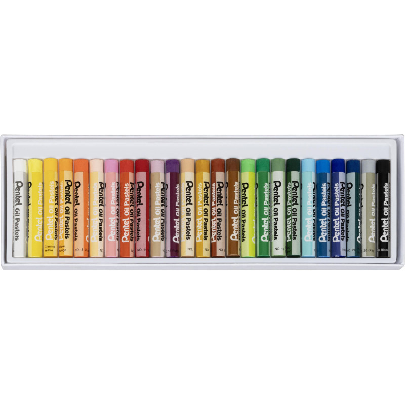 Пастель масляная Pentel 25цв PHN-25U