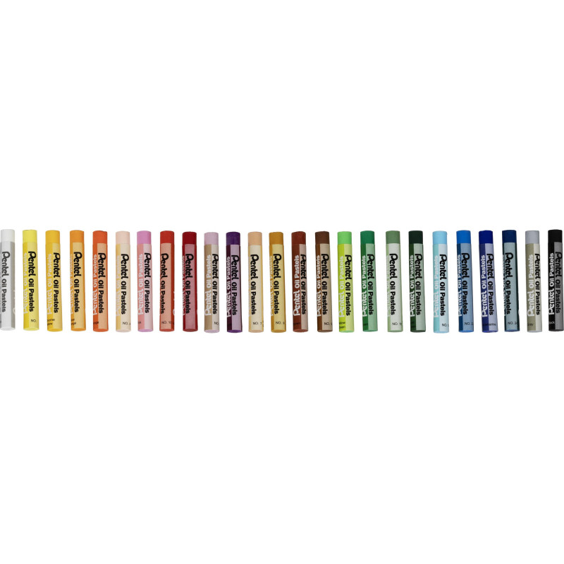 Пастель масляная Pentel 25цв PHN-25U