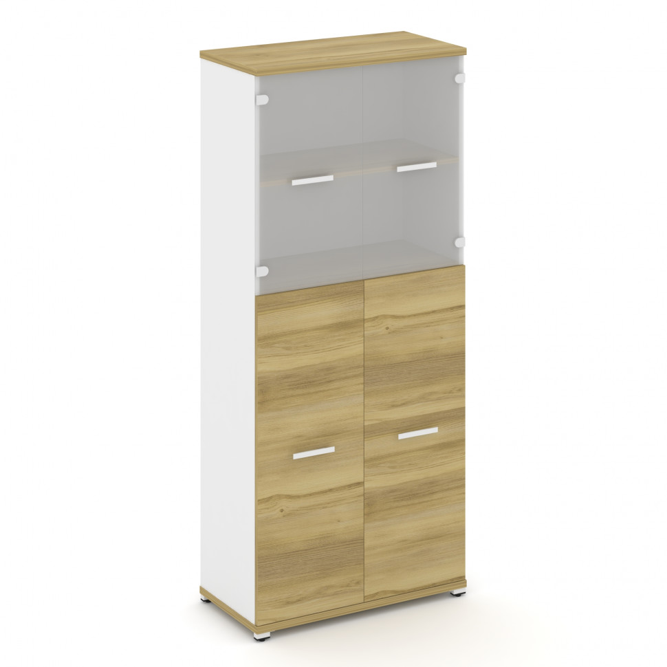 Concept Шкаф 1 широкая секция, 5 ниш CN.STS.E-515 SM W Дуб Винченцо/Белый Бриллиант/Металл Белый/Сат Concept Шкаф 1 широкая секция, 5 ниш CN.STS.E-515 SM W Дуб Винченцо/Белый Бриллиант/Металл Белый/Сат