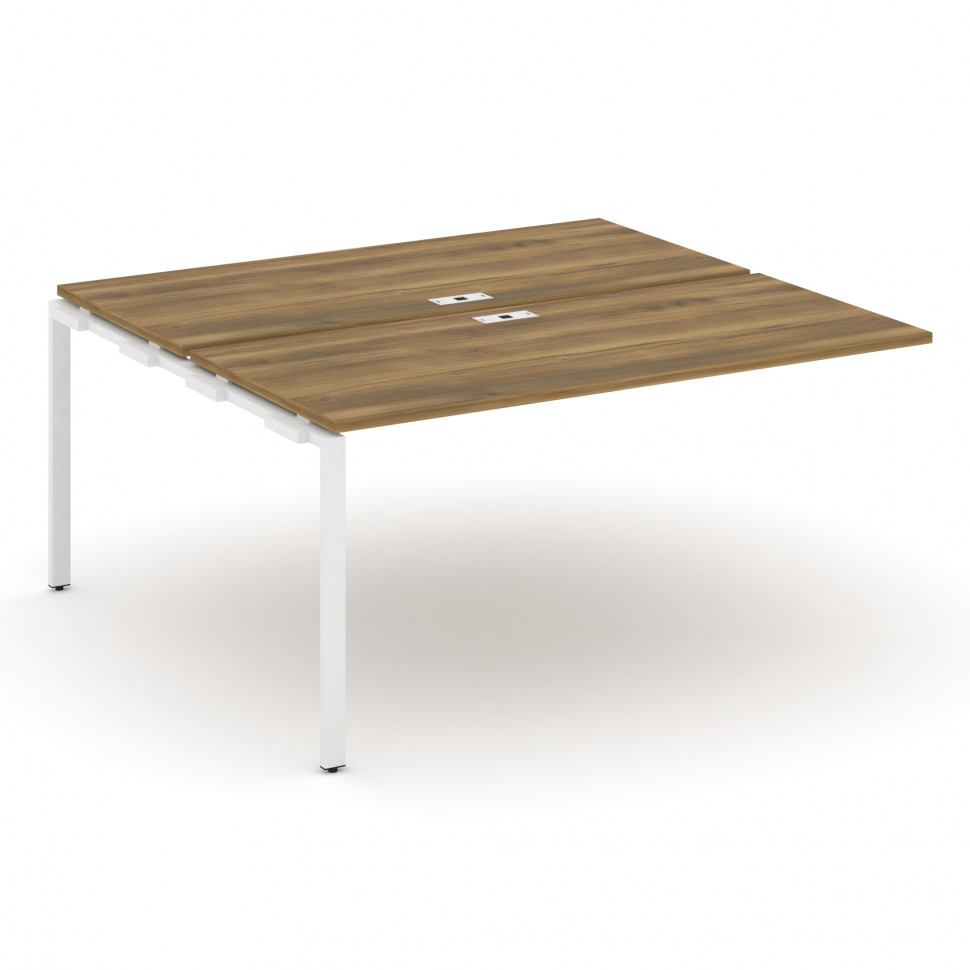 Concept Двойной наборный элемент рабочей станциии CN.DNRS-004 Сандал Янтарный/Металл Белый 1580*1480