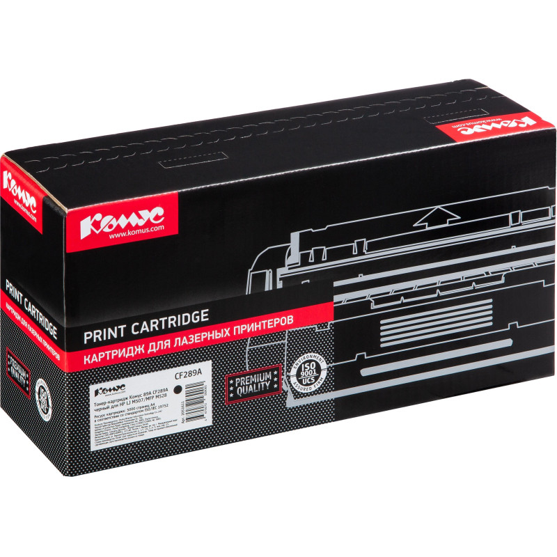 Картридж лазерный Комус 89A CF289A чер. для HP LJ M507/M528