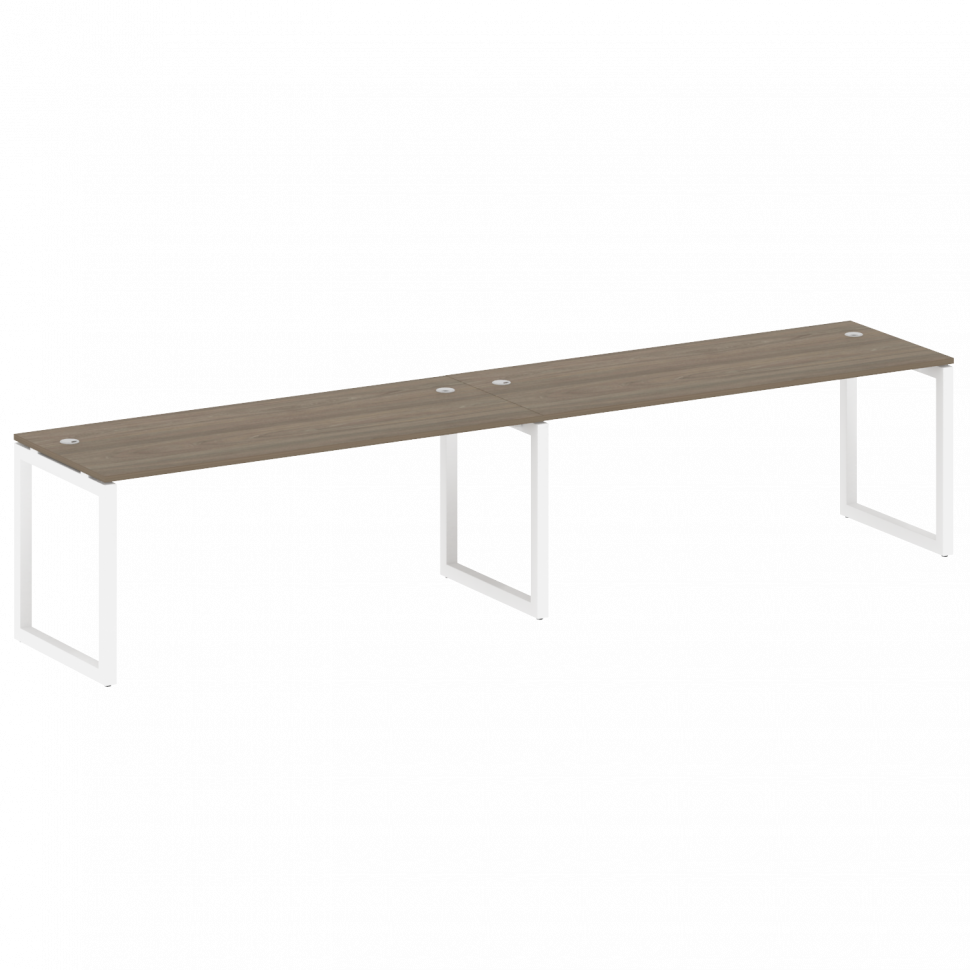 Metal System Quattro Рабочая станция на 2 места на О-образном м/к 50БО.СМ-2.5 Вяз Благородный/Металл