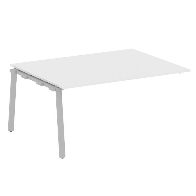 Metal System Проходной элемент перег. стола на А-образном м/к БА.ППРГ-4 Белый/Металл Серый 1600*1235