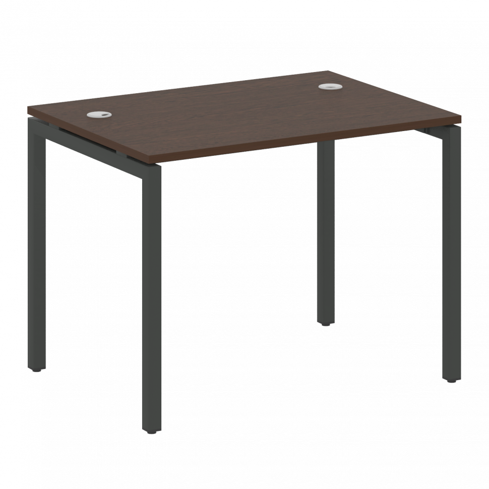Metal System Quattro Стол письменный на П-образном м/к 40БП.СП-1 Венге Цаво/Металл Антрацит 1000*720