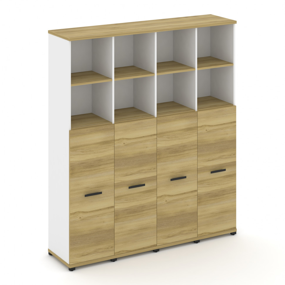 Concept Шкаф 4 узкие секции, 5 ниш CN.STU-544 B Дуб Винченцо/Белый Бриллиант/Металл Черный 1668*420* Concept Шкаф 4 узкие секции, 5 ниш CN.STU-544 B Дуб Винченцо/Белый Бриллиант/Металл Черный 1668*420*