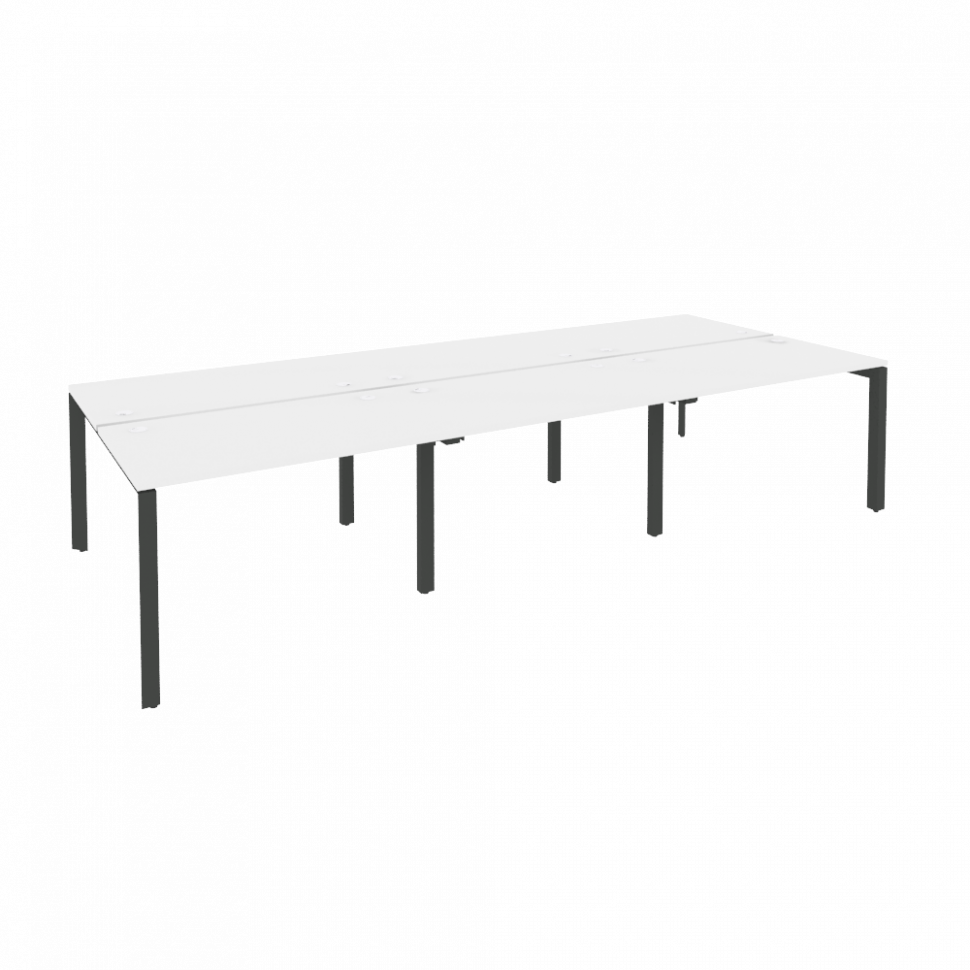 Onix Рабочая станция на П-образном м/к O.MP-D.RS-6.2.7 Белый Бриллиант/Металл Антрацит 3540*1475*750 Onix Рабочая станция на П-образном м/к O.MP-D.RS-6.2.7 Белый Бриллиант/Металл Антрацит 3540*1475*750