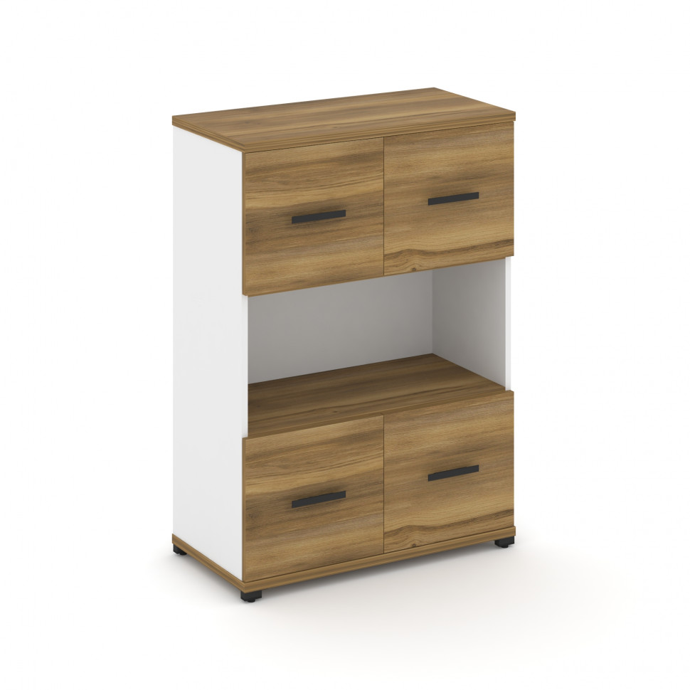 Concept Шкаф 1 широкая секция, 3 ниши CN.STS-315 B Сандал Янтарный/Белый Бриллиант/Металл Черный 836