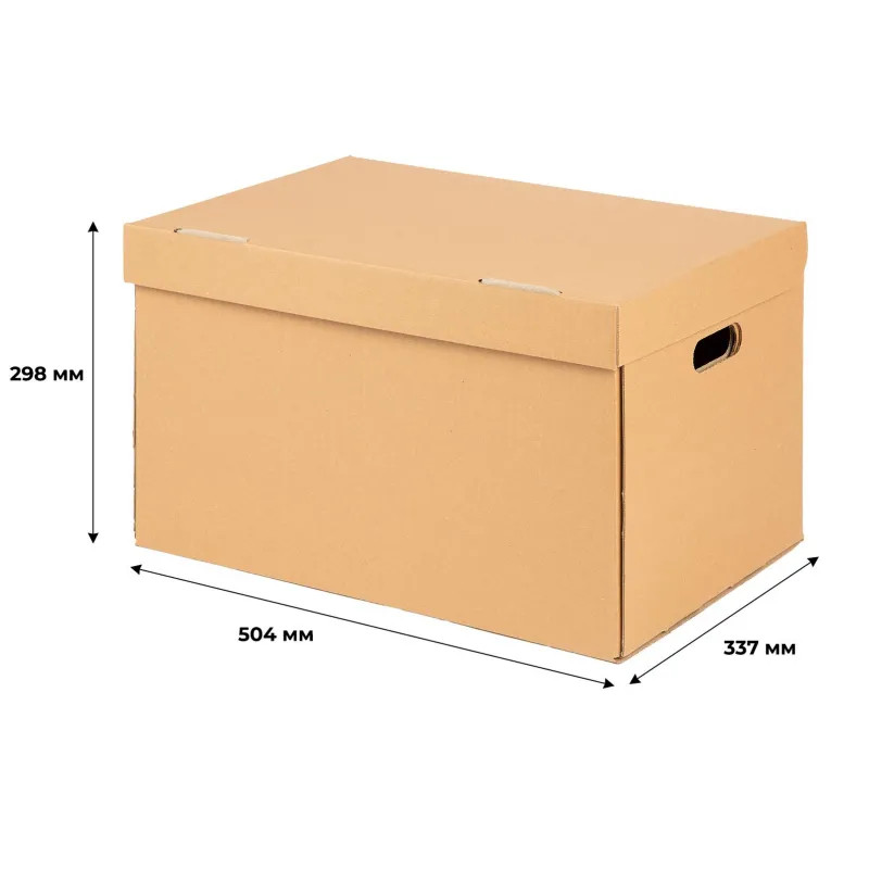 Короб архивный Делопроизводство 480x325x295мм T25B бурый