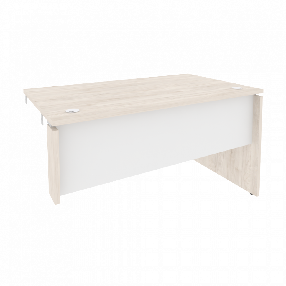 Onix Стол-приставка правый к опорным элементам O.SPR-3.8 (R) Денвер Светлый/Белый Бриллиант 1380*800 Onix Стол-приставка правый к опорным элементам O.SPR-3.8 (R) Денвер Светлый/Белый Бриллиант 1380*800