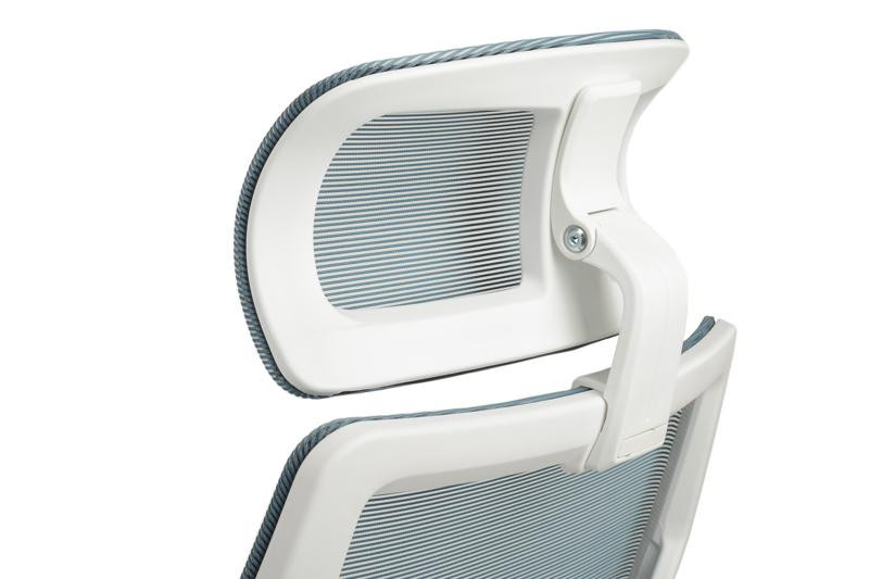 Кресло Оливер RCH W-203AC Белый пластик/Синий