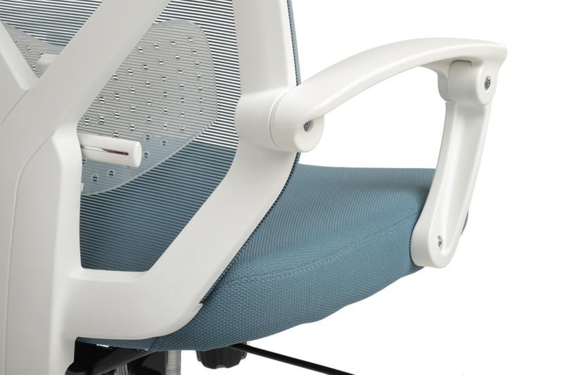 Кресло Оливер RCH W-203AC Белый пластик/Синий