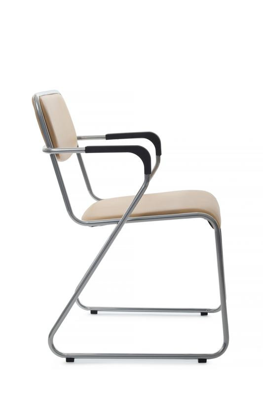 Кресло Никс Плюс RCH OMKL-04 Бежевый/Металл окрашенный Хром
