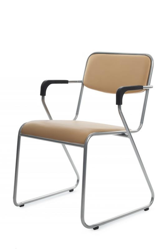 Кресло Никс Плюс RCH OMKL-04 Бежевый/Металл окрашенный Хром