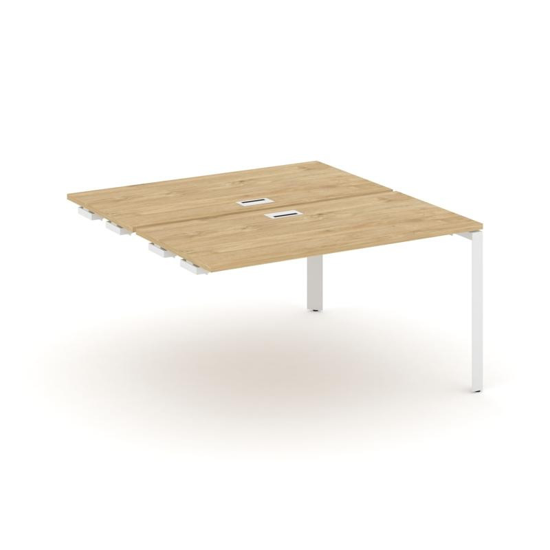 Style Project Стол-приставка к опор. элем. SN-59P.DPRS-021 Тиквуд Светлый/Металл Белый/Белый Заглушк