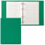 Тетрадь на кольцах А5 (180х220 мм), 80 листов, обложка ПВХ, клетка, BRAUBERG, зеленый, 403910