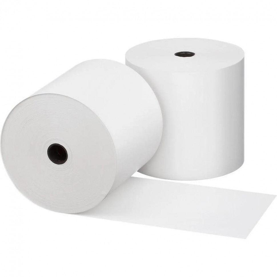 Ролики для касс Комус 80 мм х 80 м, 58 гр/м2, вт.12 мм, 3 рул/упак (спайка)