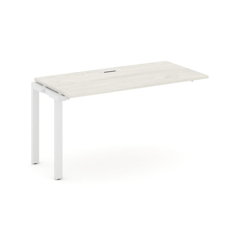 Style Project Проходной наб. элем. SN-59P.ONRS-013 Дуб Наварра/Металл Белый/Белый Заглушка 1380*700*