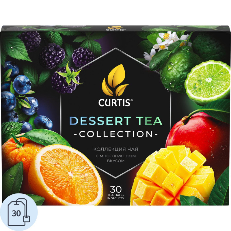 Чай Curtis ассорти Dessert Tea Collection, 30шт/уп