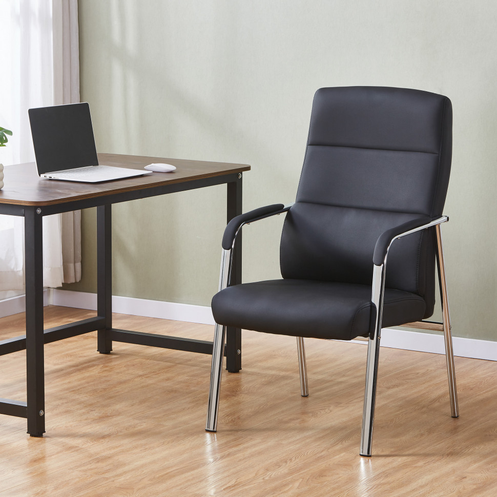 Кресло Everprof City (Сити) Экокожа Черный