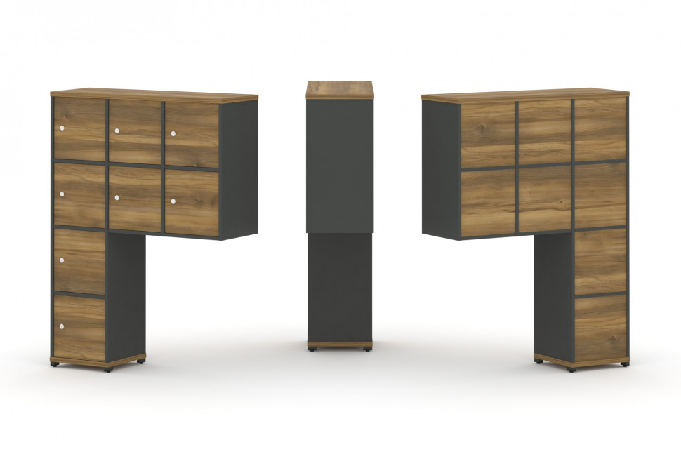 Concept Надставка высокая CN.ONV-010 Сандал Янтарный/Антрацит/Металл Антрацит 1099*350*1486