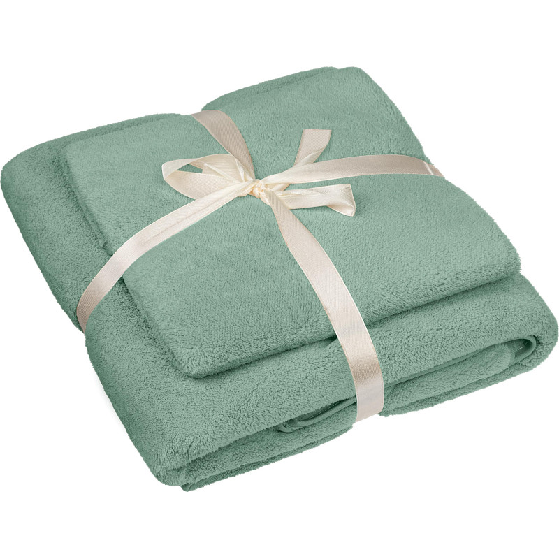 Набор полотенец махровых Luscan 300г/м2,35x75/70x140 см оливковый