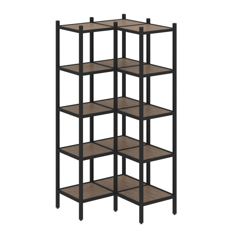 Loft Угловой внутренний стеллаж VR.L-32 Дуб Аризона/Металл Черный 862*862*1869 Loft Угловой внутренний стеллаж VR.L-32 Дуб Аризона/Металл Черный 862*862*1869