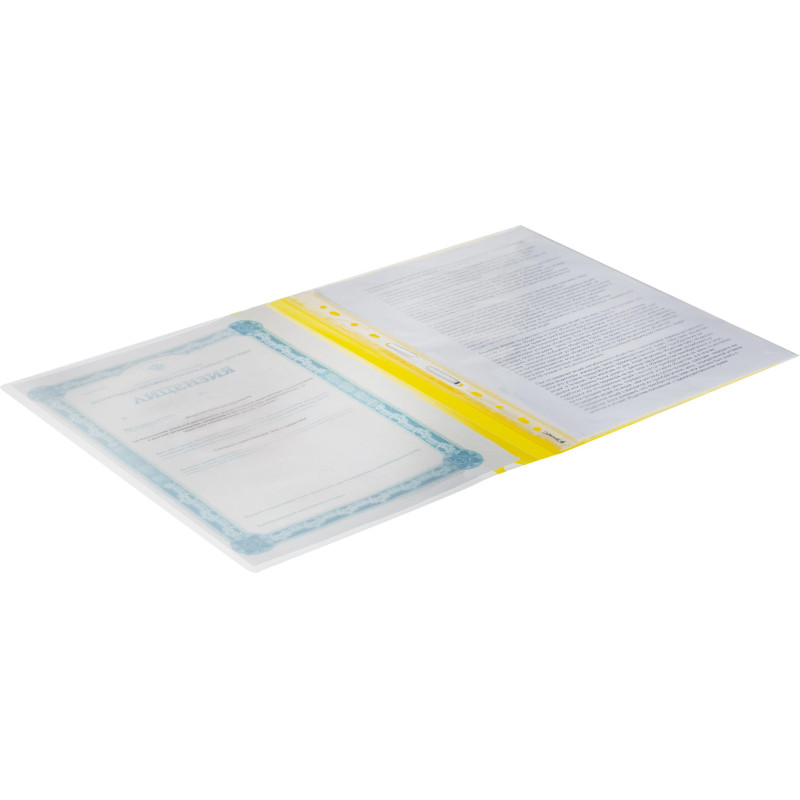 Скоросшиватель пластиковый Attache карман, А4, ассорти, 10шт/уп, 0,12/0,16