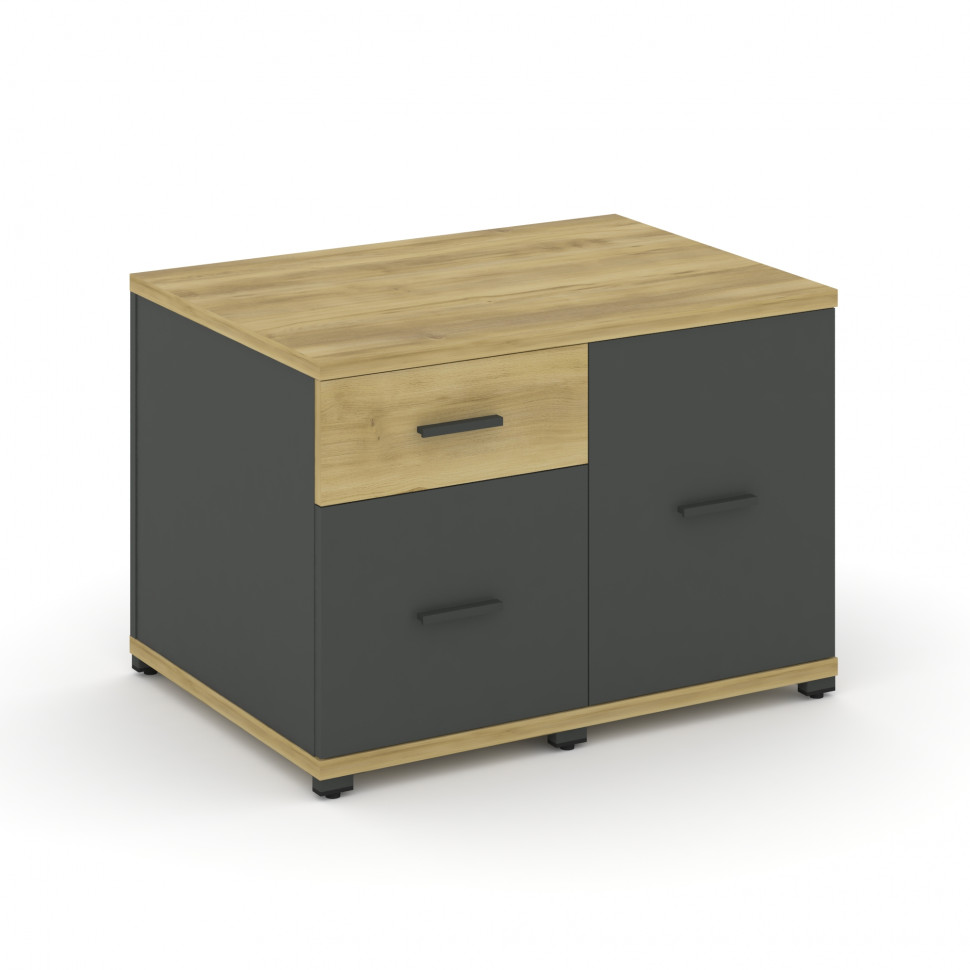 Concept Тумба приставная сервисная CN.TSR-001 A Дуб Винченцо/Антрацит/Металл Антрацит 836*600*583 Concept Тумба приставная сервисная CN.TSR-001 A Дуб Винченцо/Антрацит/Металл Антрацит 836*600*583