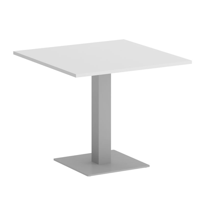 Riva Стол квадратный А.СПРГ-2 Белый/Металл Серый 900*900*750