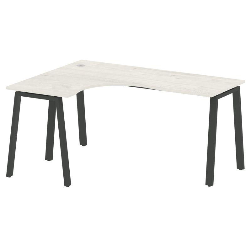 Metal System Стол криволинейный левый на А-образном м/к БА.СА-4 (L) Дуб Наварра/Металл Антрацит 1600 Metal System Стол криволинейный левый на А-образном м/к БА.СА-4 (L) Дуб Наварра/Металл Антрацит 1600