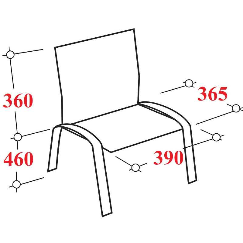 Стул КО_Echair РС42 каркас черный, к/з черный 201