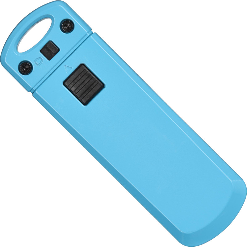 Нож безопасный мини TOPFORT 19мм трапец.блок.сист.,цинк корпус