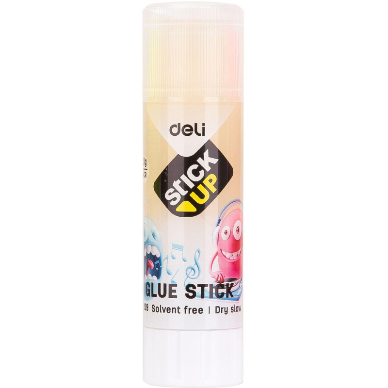 Клей-карандаш школьный 21г Deli детский прозрачн., в ассортименте EA20900