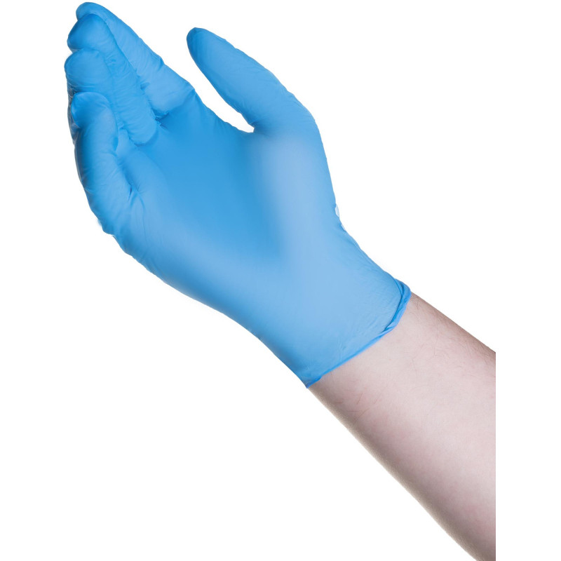 Перчатки нитрил., н/с, н/о, TG (XS) голубые 100 пар/уп