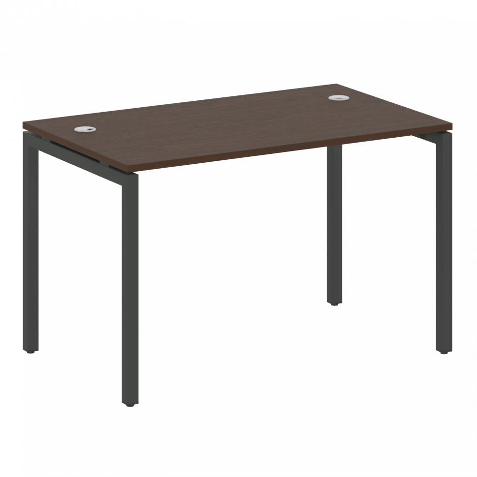 Metal System Quattro Стол письменный на П-образном м/к 40БП.СП-2 Венге Цаво/Металл Антрацит 1200*720