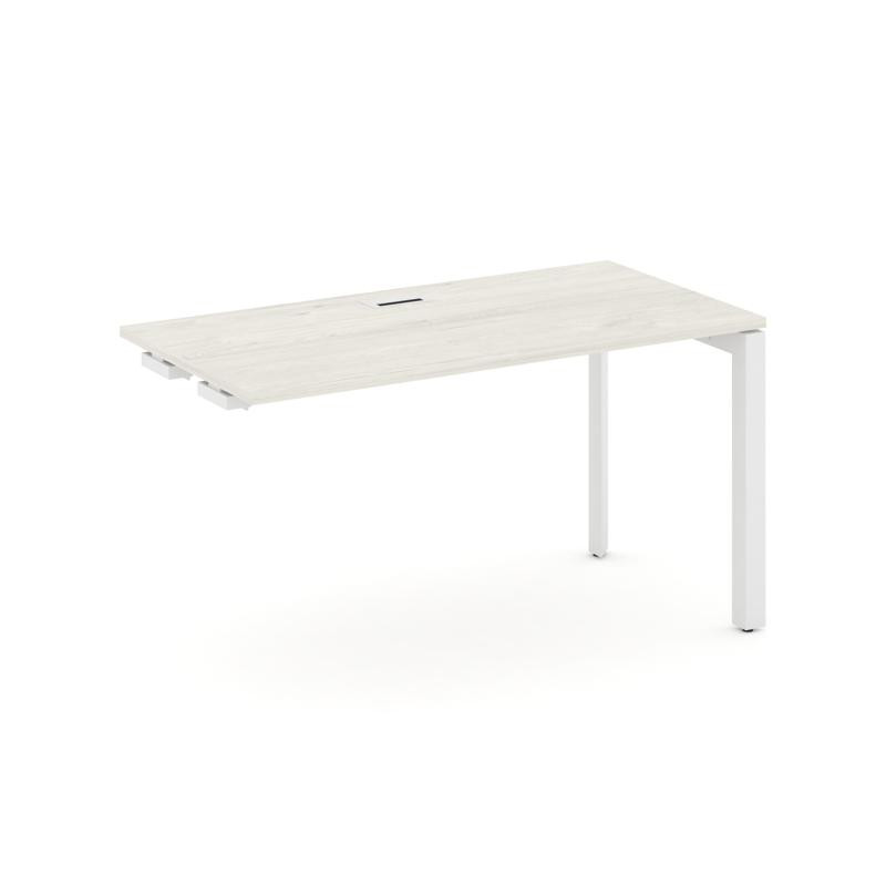 Style Project Стол-приставка к опор. элем. SN-59P.OPRS-004 Дуб Наварра/Металл Белый/Белый Заглушка 1