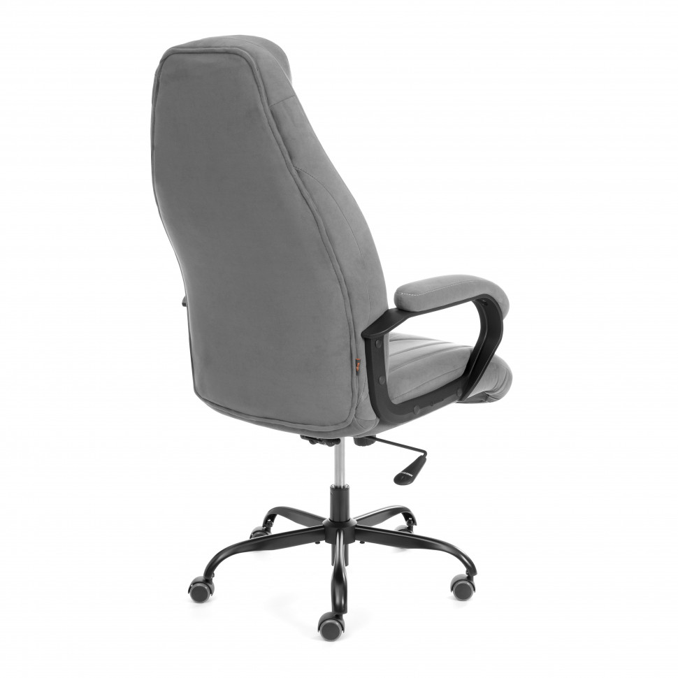 Кресло Boss Metalbl/Босс Металбл (22) велюр, серый, 29