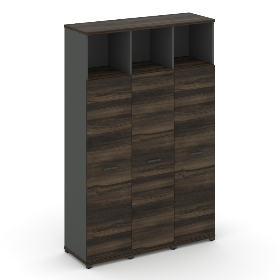 Concept Шкаф 3 узкие секции, 5 ниш CN.STU-536 A Дуб Мали/Антрацит/Металл Антрацит 1252*420*1922 Concept Шкаф 3 узкие секции, 5 ниш CN.STU-536 A Дуб Мали/Антрацит/Металл Антрацит 1252*420*1922