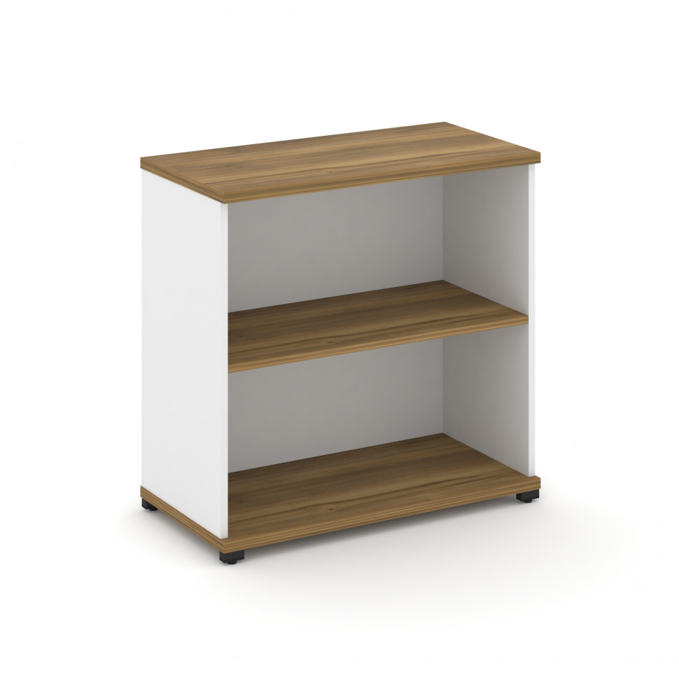 Concept Стеллаж 1 широкая секция, 2 ниши CN.STS-210 Сандал Янтарный/Белый Бриллиант/Металл Черный 83