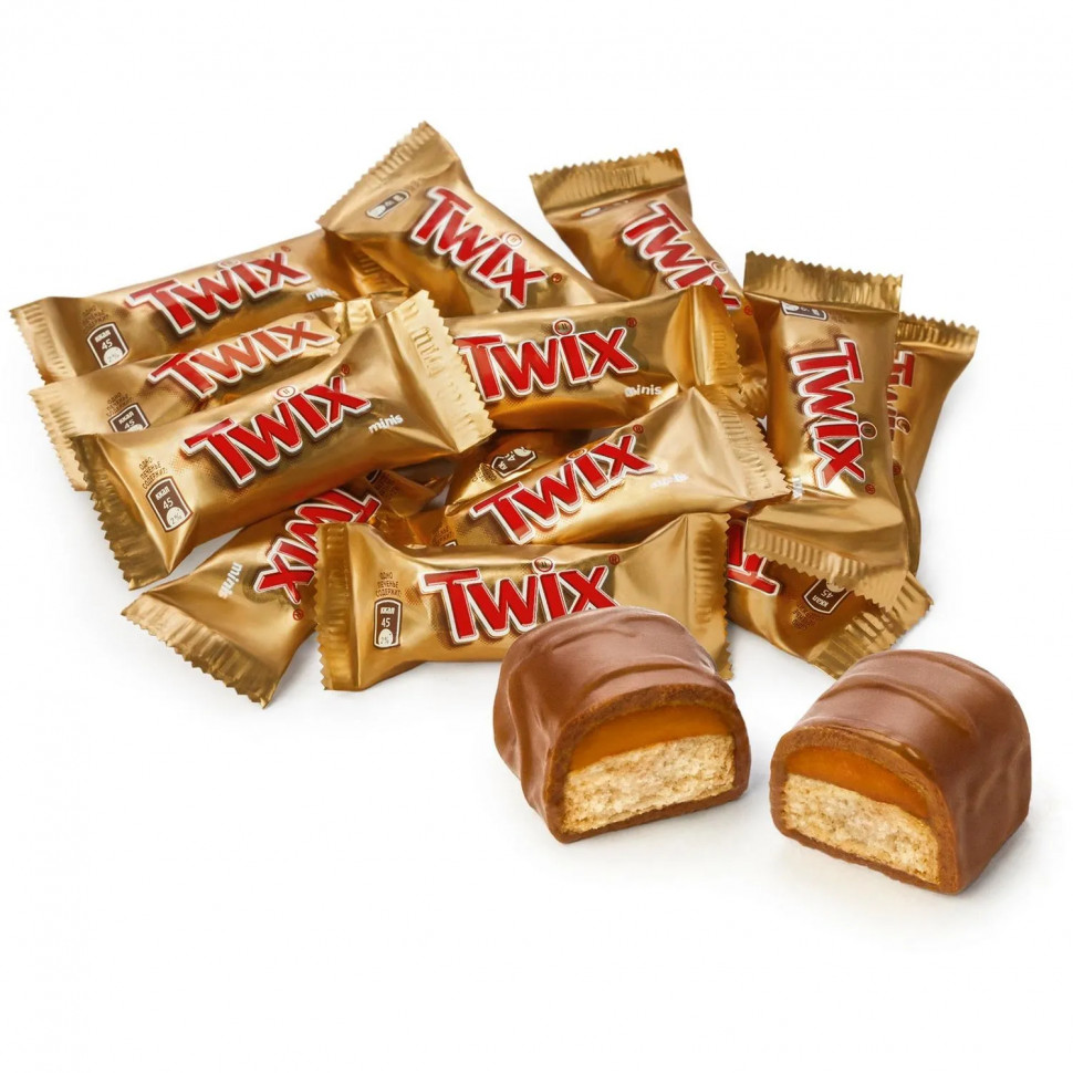 Шоколадный батончик Twix минис, 2,7кг/уп