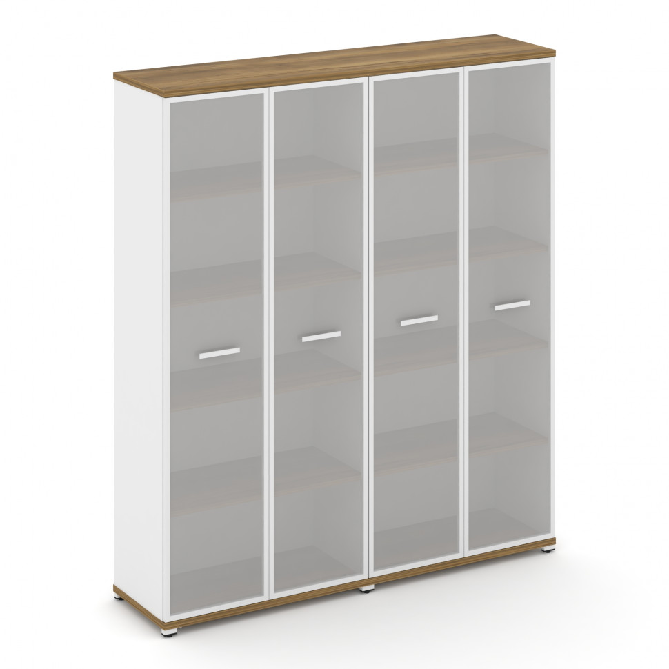 Concept Шкаф 2 широкие секции, 5 ниш CN.STS-528 RMW W Сандал Янтарный/Белый Бриллиант/Металл Белый/С
