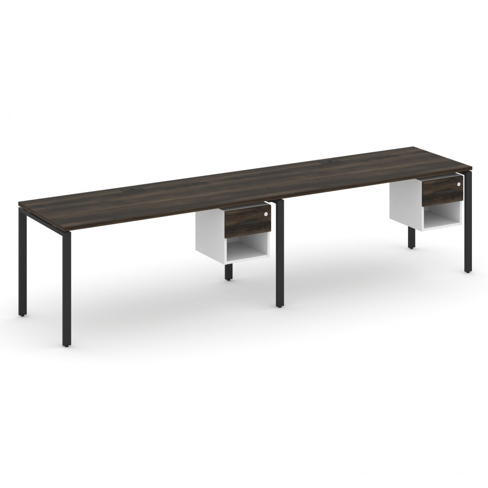 Concept Рабочая станция односторонняя с подвес. тумбами 2 места CN.ORS-120 B Дуб Мали/Белый Бриллиан