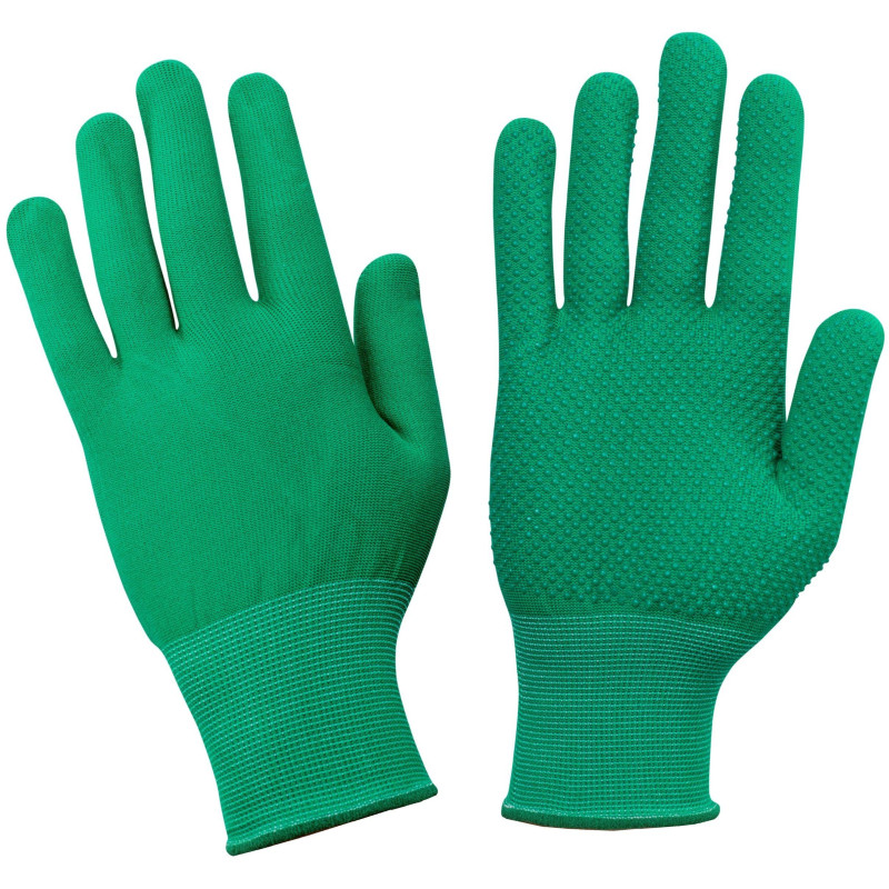 Перчатки защитные нейлоновые с ПВХ арт.nl11pd (р.7/9)