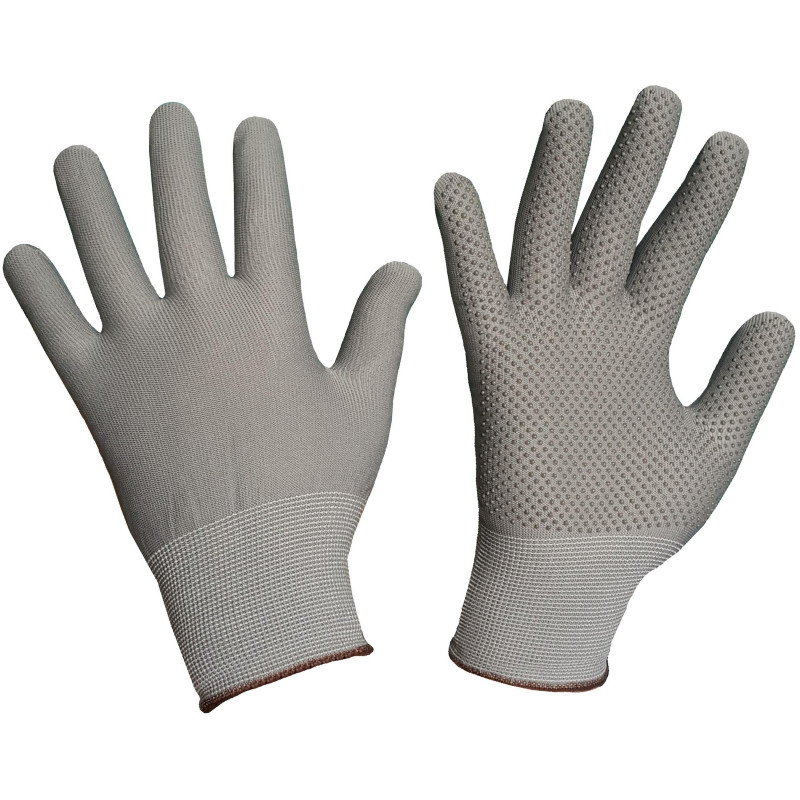 Перчатки защитные нейлоновые с ПВХ арт.nl11pd (р.7/9)