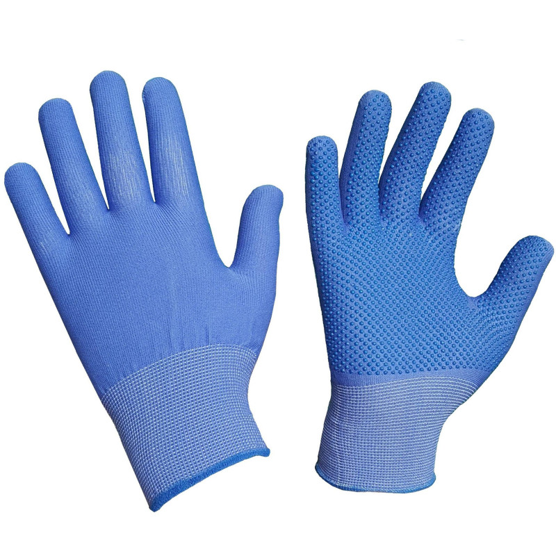 Перчатки защитные нейлоновые с ПВХ арт.nl11pd (р.7/9)